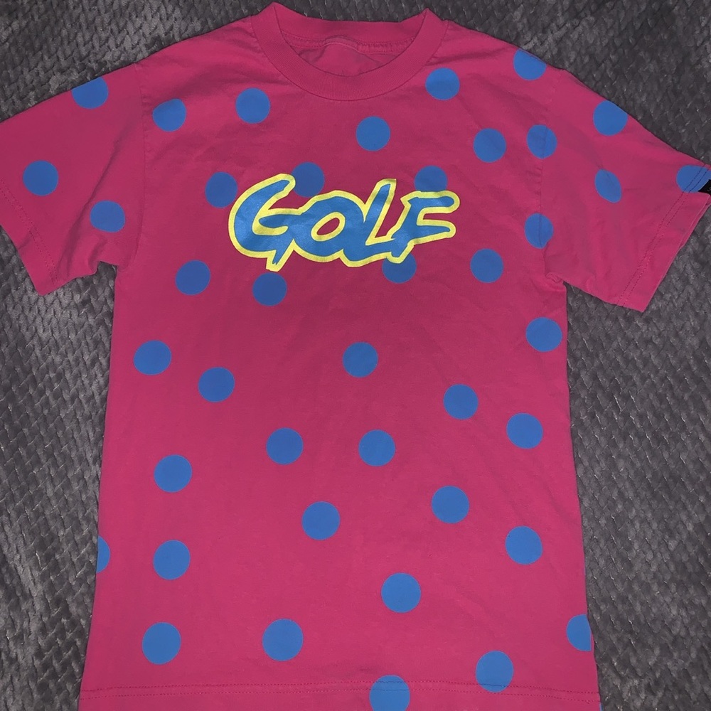 Pink Polka Dot Golf Wang Tee